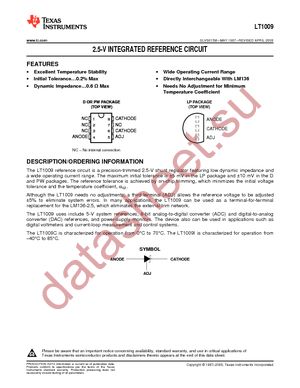 LT1009CDR datasheet  